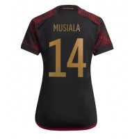 Tyskland Jamal Musiala #14 Bortedrakt Dame VM 2022 Kortermet